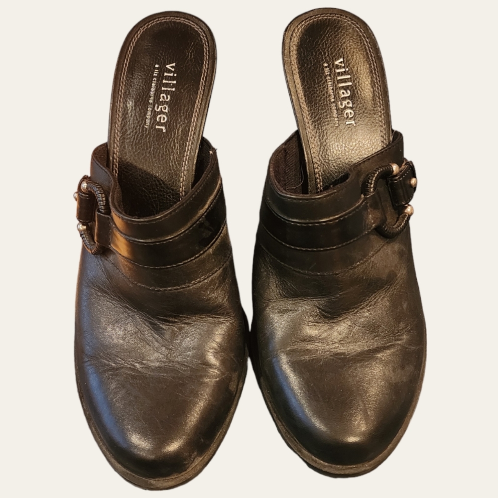 Villager High Heel Mule Shoes